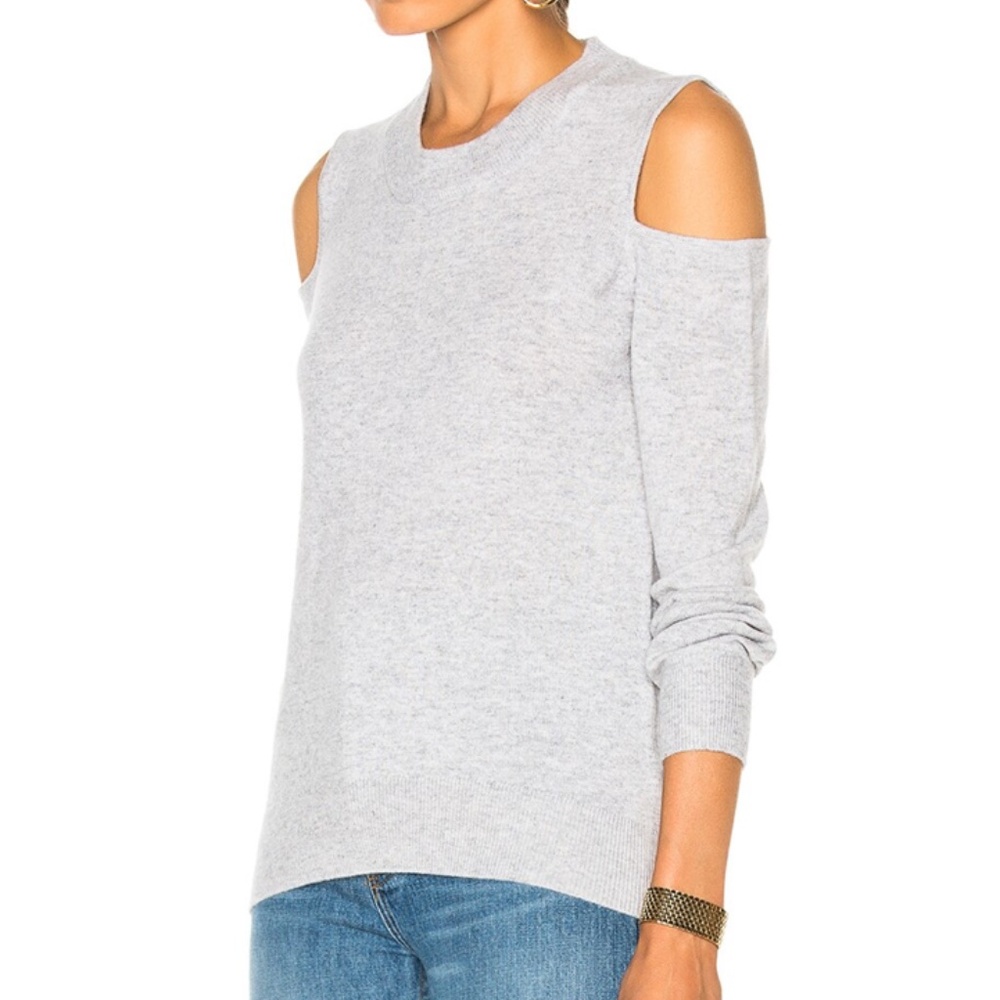 Veronica Beard Central Cold Shoulder 100% Cashmer… - image 5